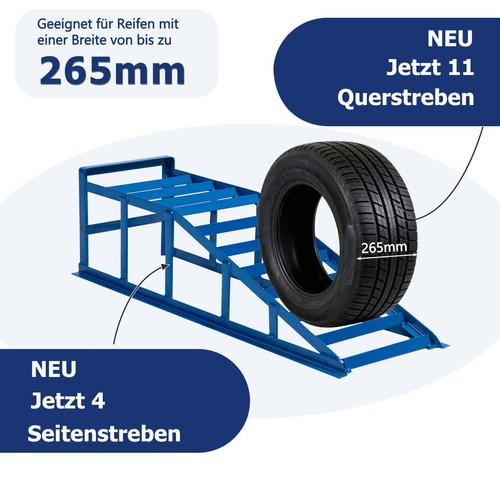 Auffahrrampe rampe pkw blau - pkw, 2x